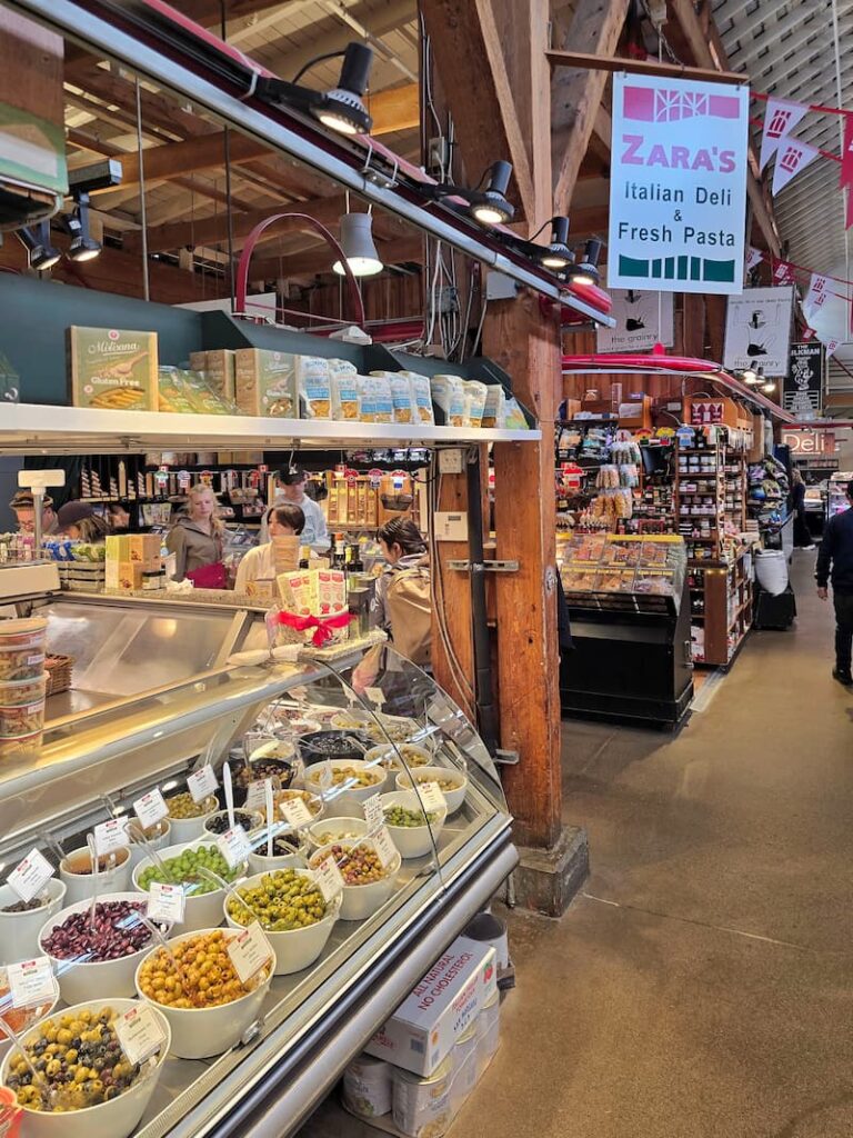 Zara's Italian Deli and Fresh pasta in Granville market