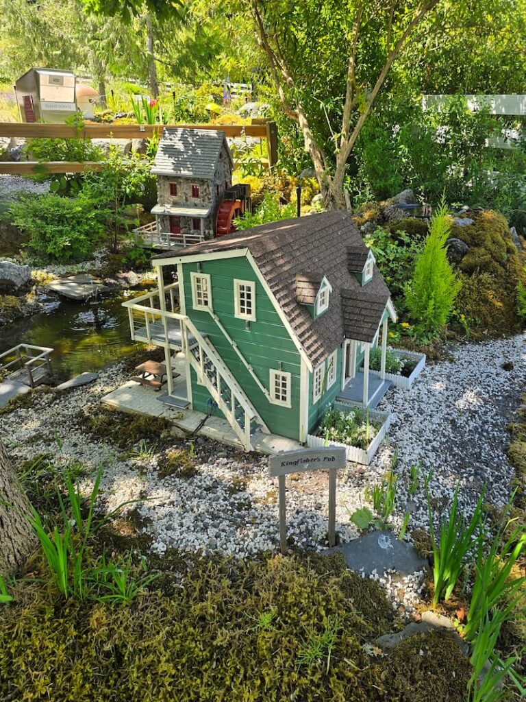 miniature village at the San Juan sculpture park