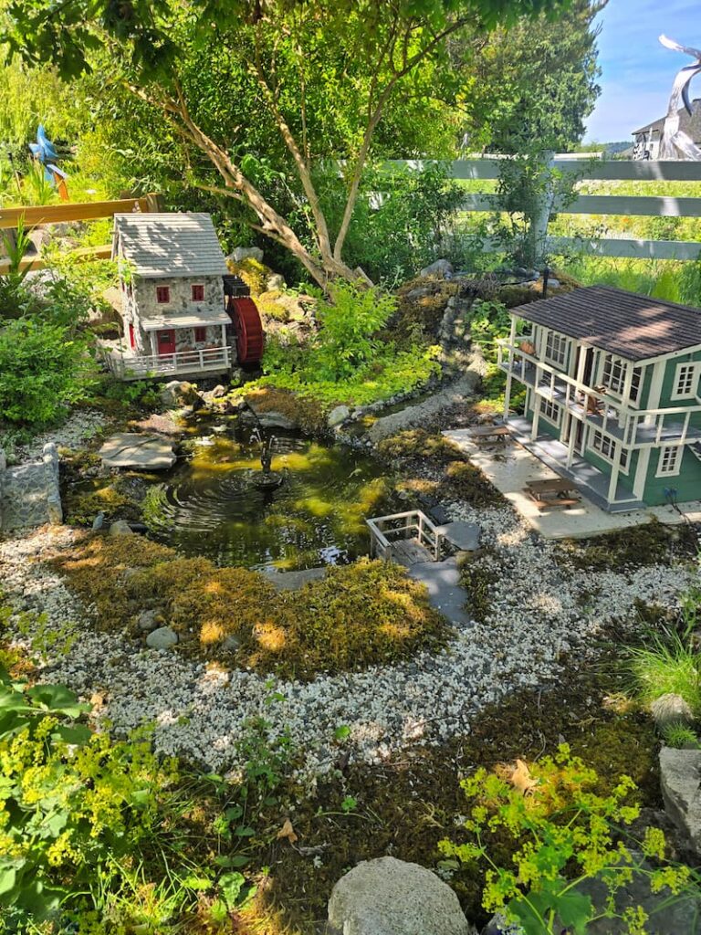 miniature village at the San Juan sculpture park