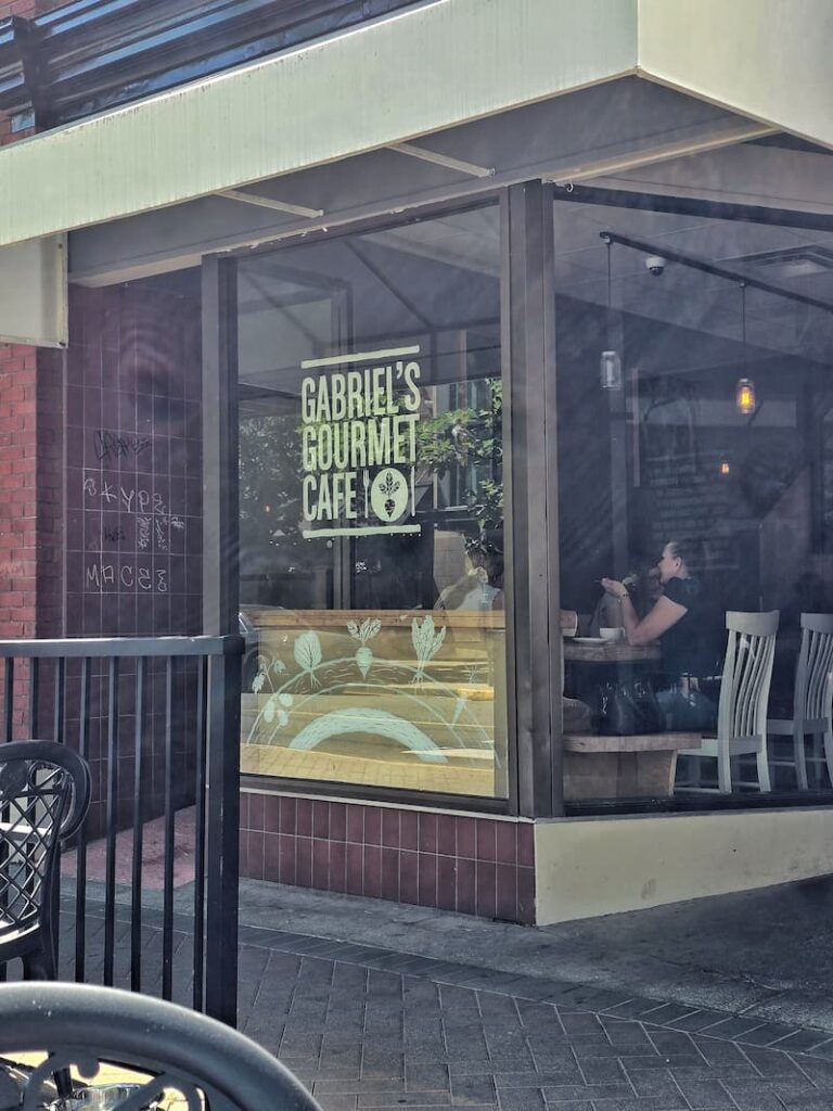 window logo of Gabriel's Gourmet Cafe