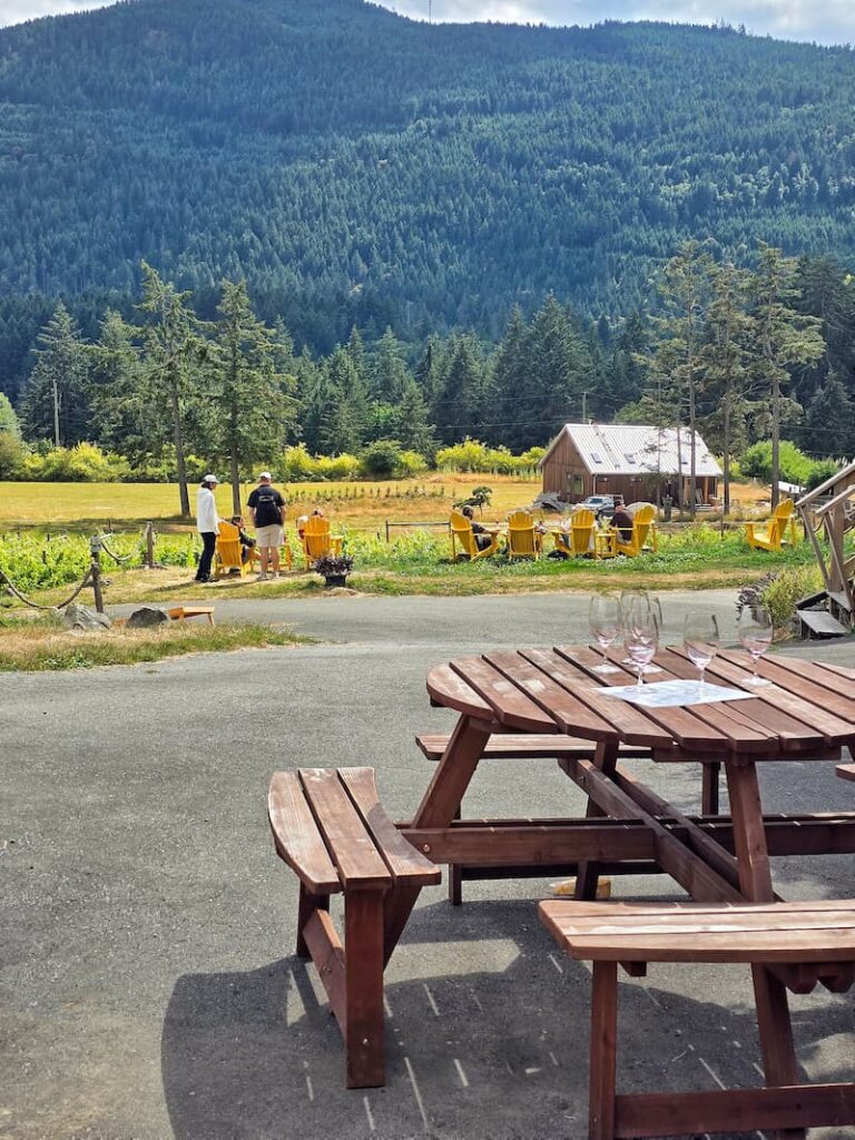 Garry Oaks winery outdoor view