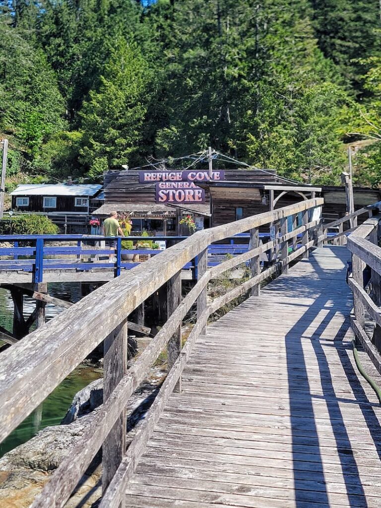 Refuge Cove General Store in Desolation Sound BC Canada