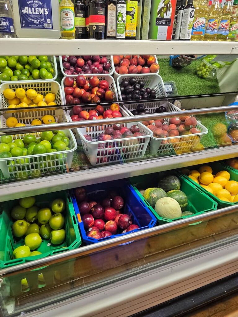 produce in the General Store in Refuge Cove in Desolation Sound BC Canada