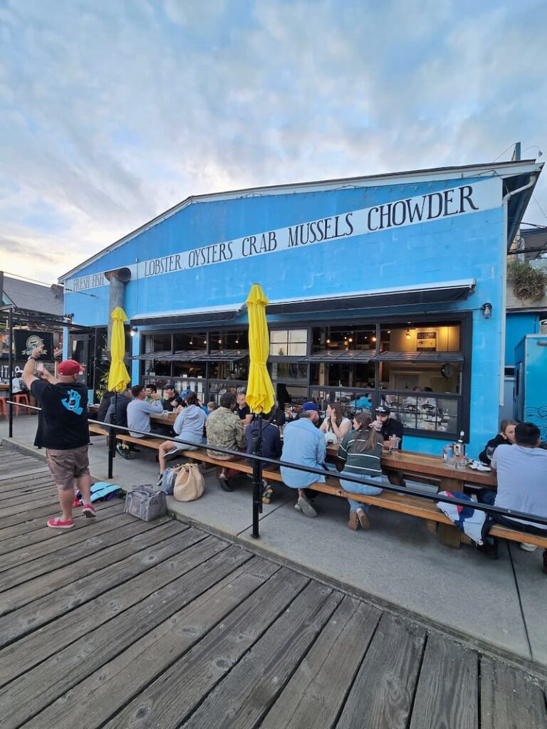 Smitty's Oyster Bar exterior in Gibsons, BC Canada
