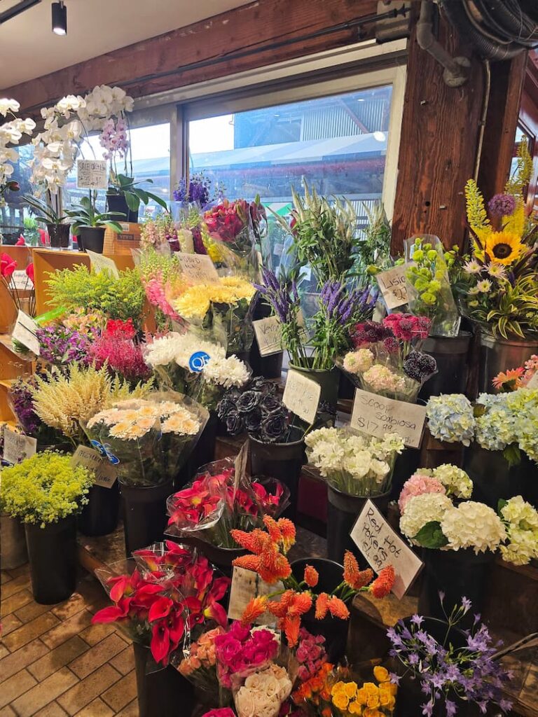 floral shop in Granville market