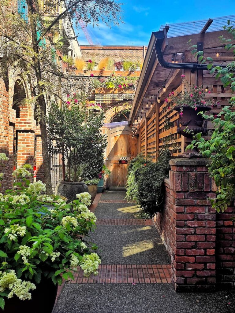 Entrance to Il Terrazzo restaurant in Victoria BC