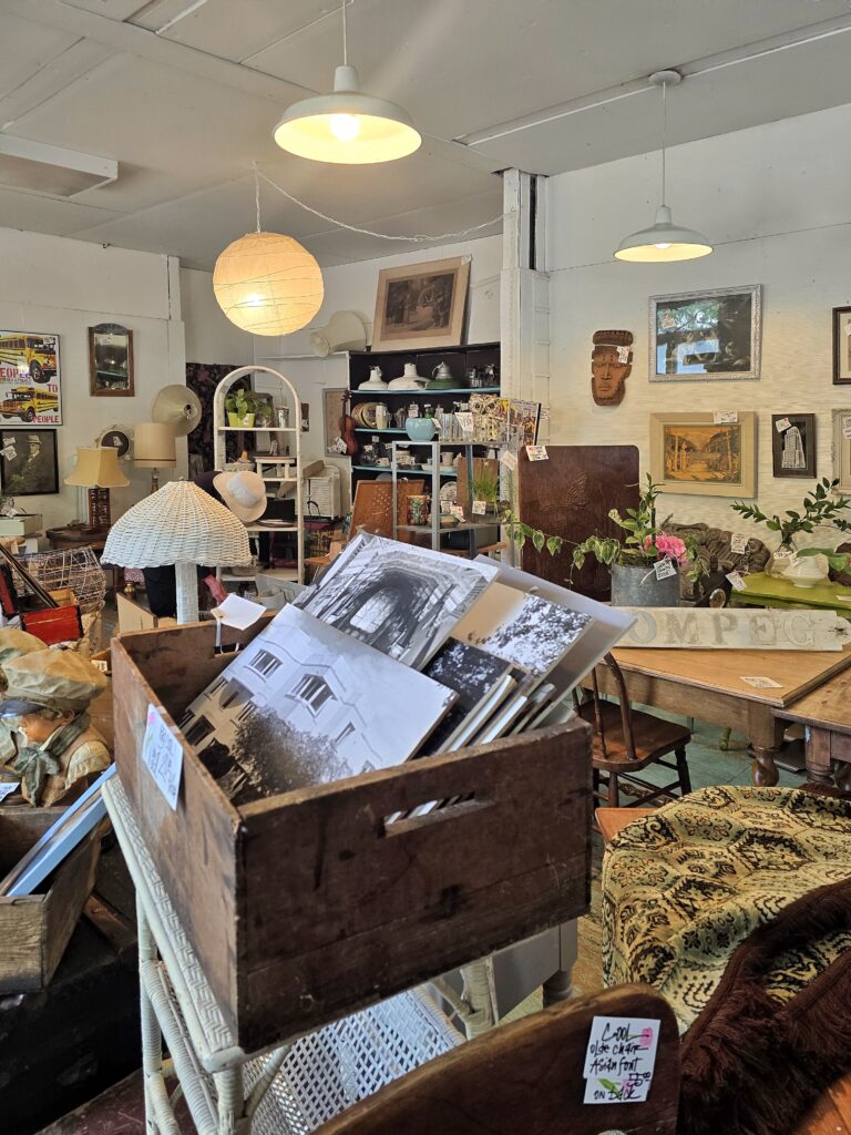 Inside Kay's Korner vintage and antique shop in Victoria BC