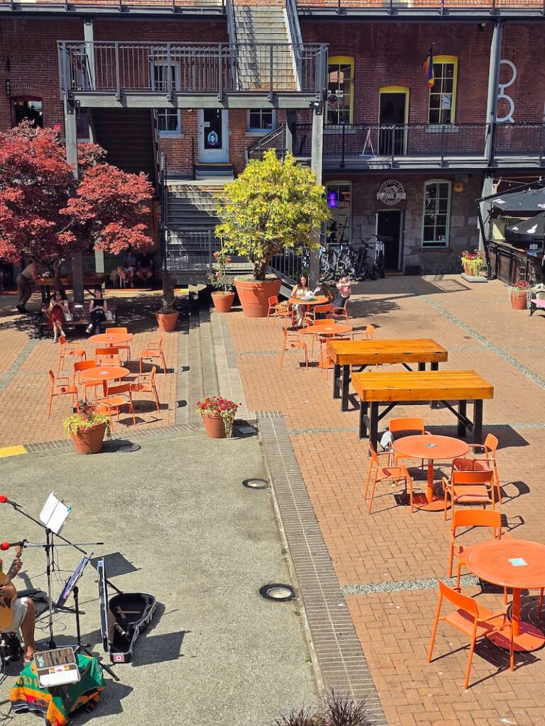 Courtyard at Market Square in downtown Victoria BC