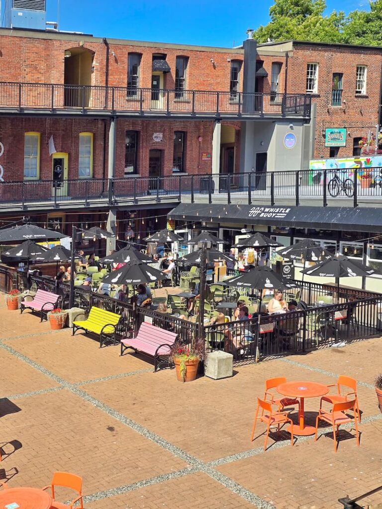Historic Market Square shopping area in Victoria BC