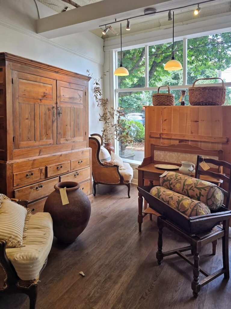 Interior of Surroundings home decor shop on Cook Street in Victoria BC