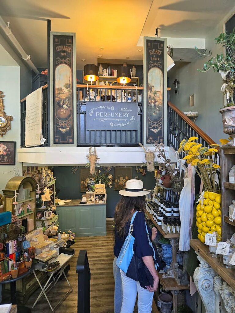 Inside Zingaro Perfumery fragrance shop in Victoria BC