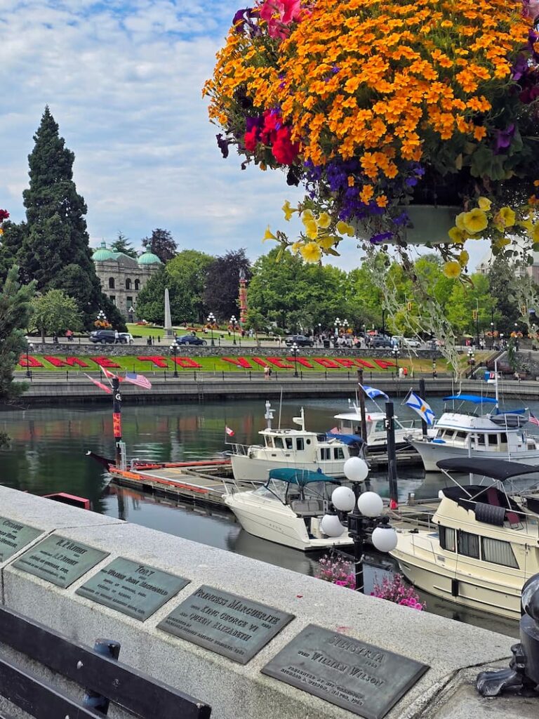 View of the Causeway Marina in Victoria BC