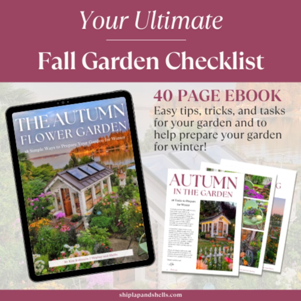 fall garden checklist graphic